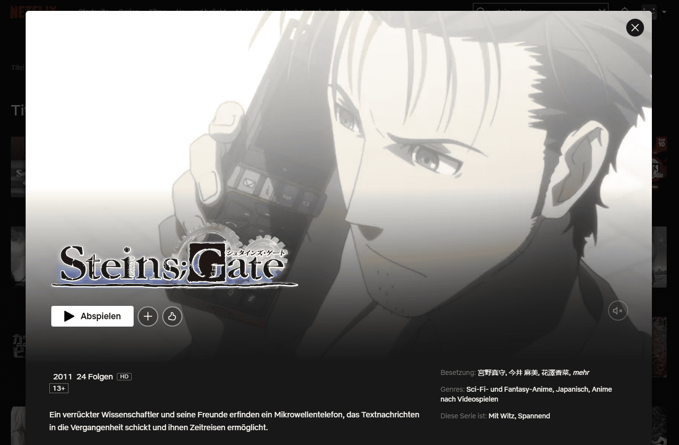 Steins;Gate“ auf Netflix Deutschland streamen 2023: Mit VPN